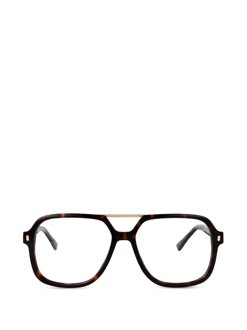 DSQUARED2 EYEWEAR double-bridge glasses - Marrone
