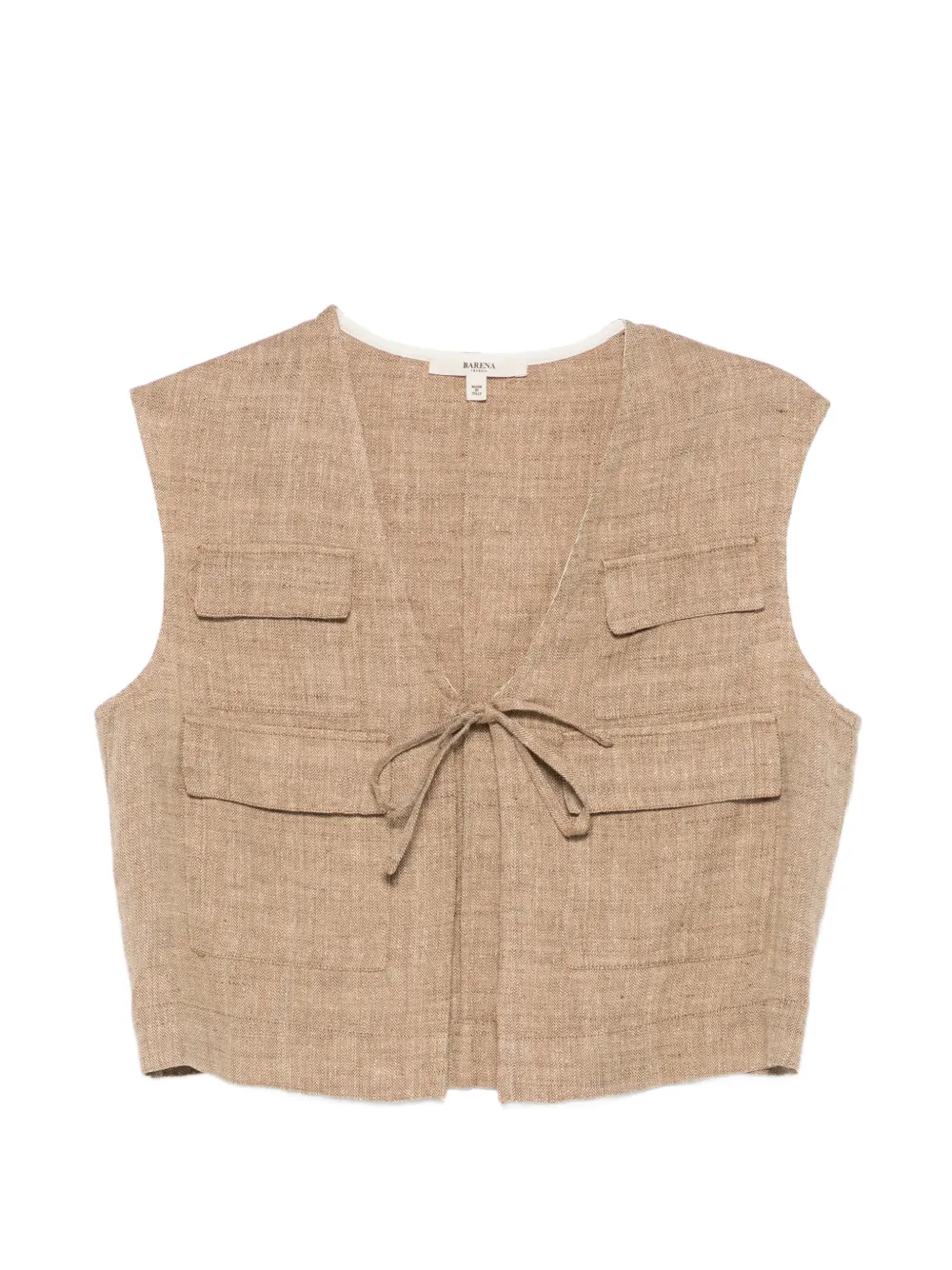 Barena four-pocket tie vest - Toni neutri