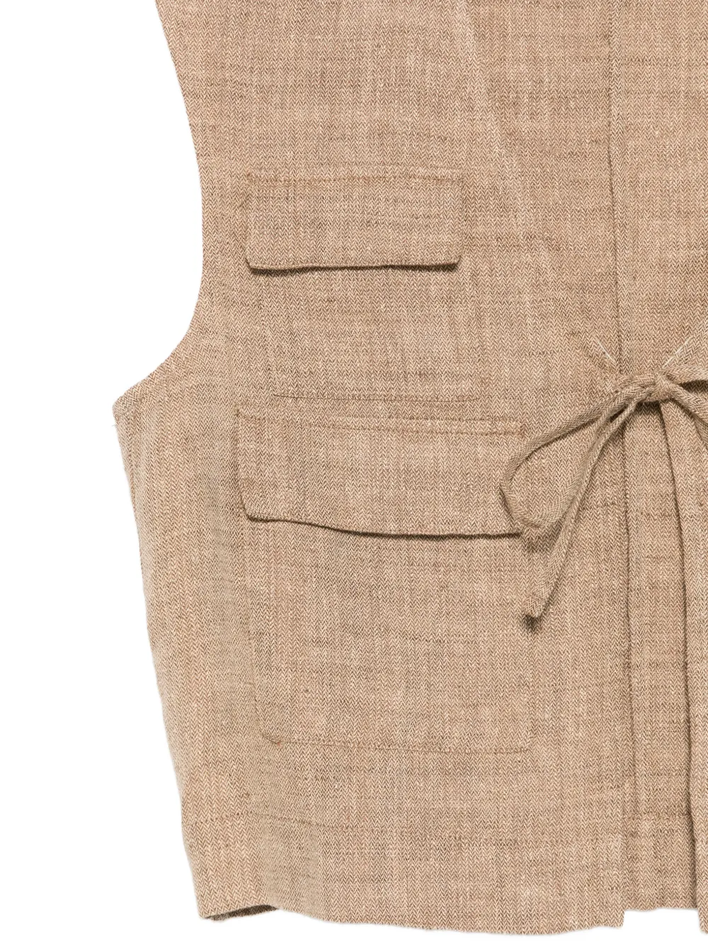  Barena Four-pocket Tie Vest - Neutrals 