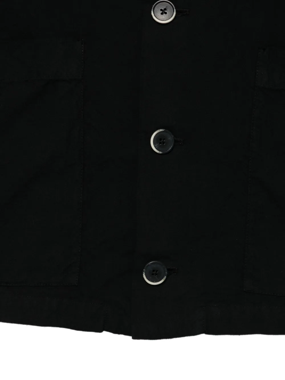  Barena Patch-pocket Button Overshirt - Black 