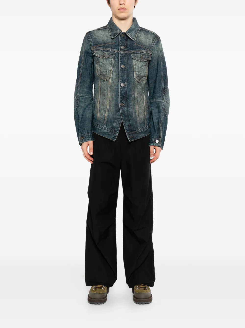 G-Star RAW two chest flap pockets denim jacket - Blu