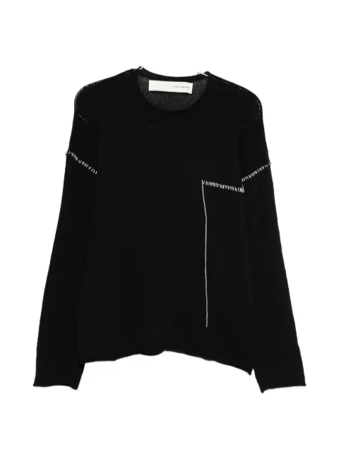 Isabel Benenato stitched crew-neck sweater