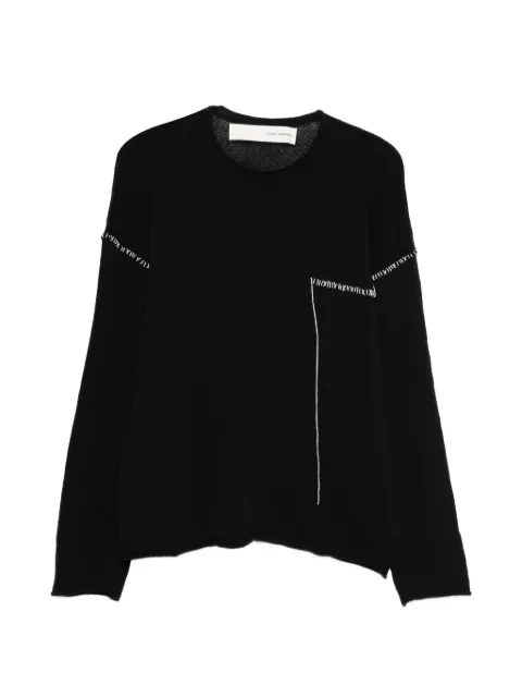 Isabel Benenato stitched crew-neck sweater