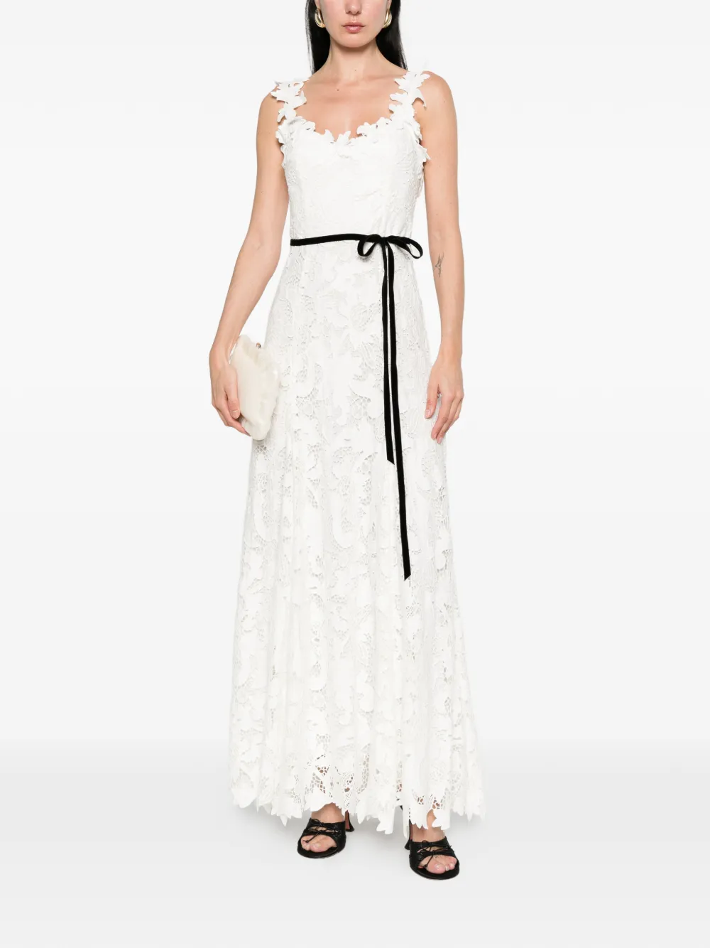  Alice + Olivia Calla Lace Maxi Dress - Neutrals 