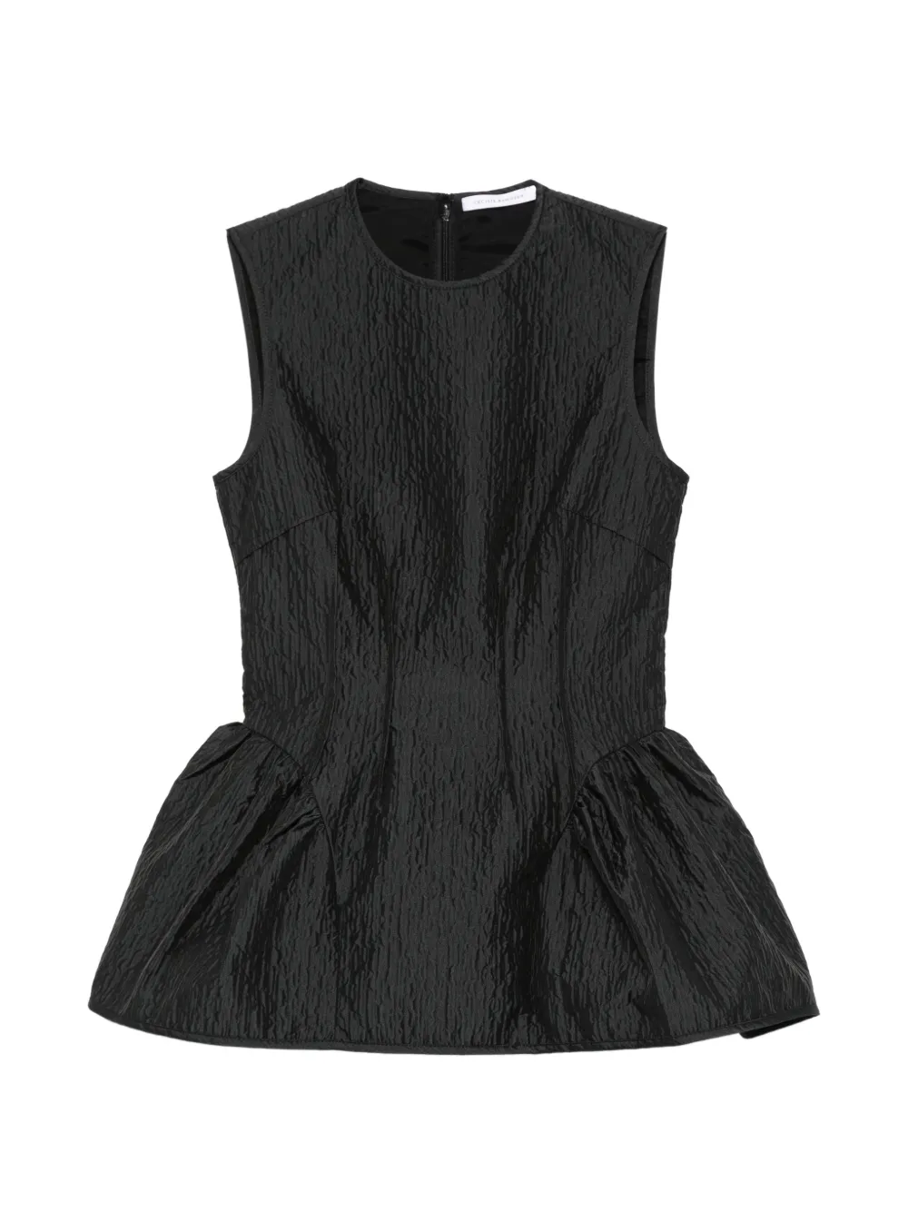 Cecilie Bahnsen Cbdaimi peplum texture top - Nero