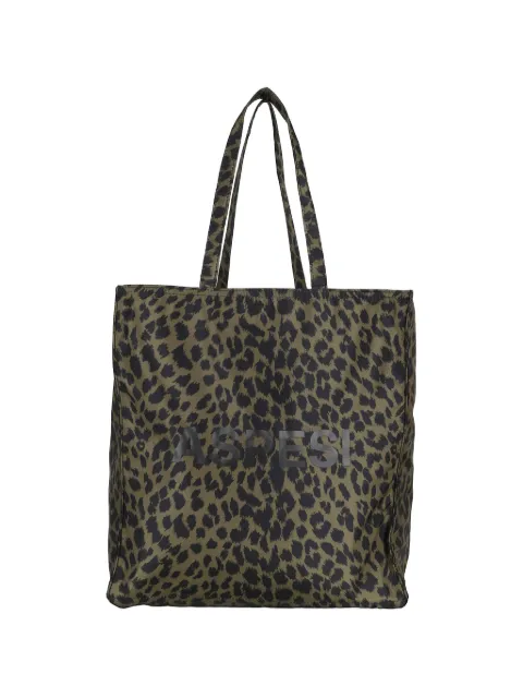 ASPESI animal print shopper bag