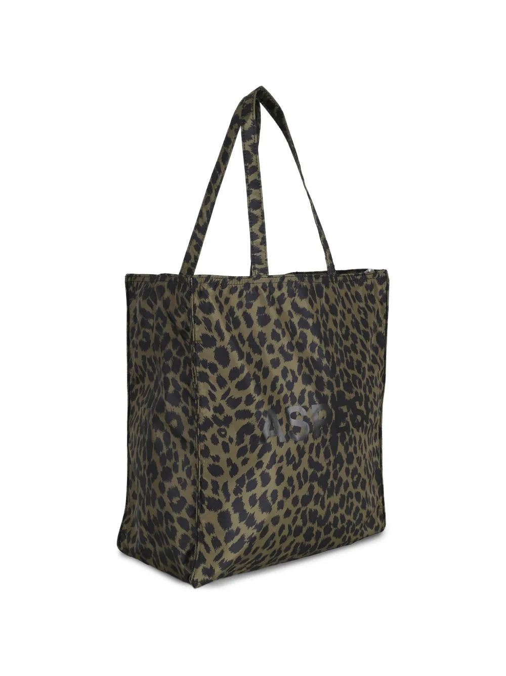  Aspesi Animal Print Shopper Bag - Green 