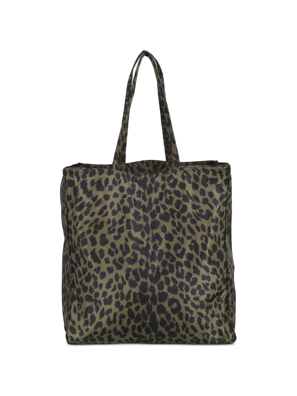  Aspesi Animal Print Shopper Bag - Green 