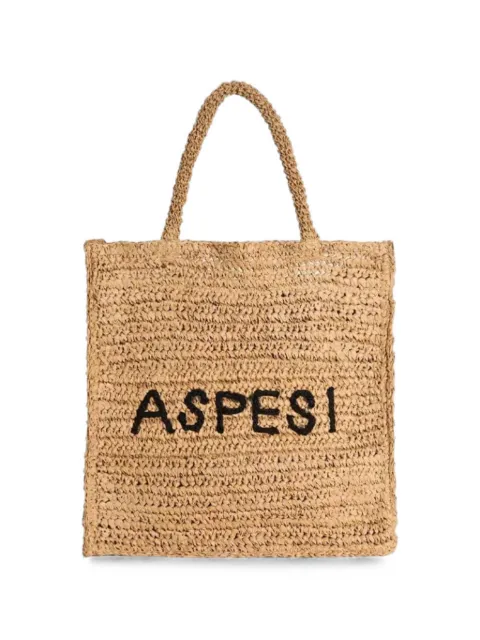 ASPESI logo-embroidered tote bag