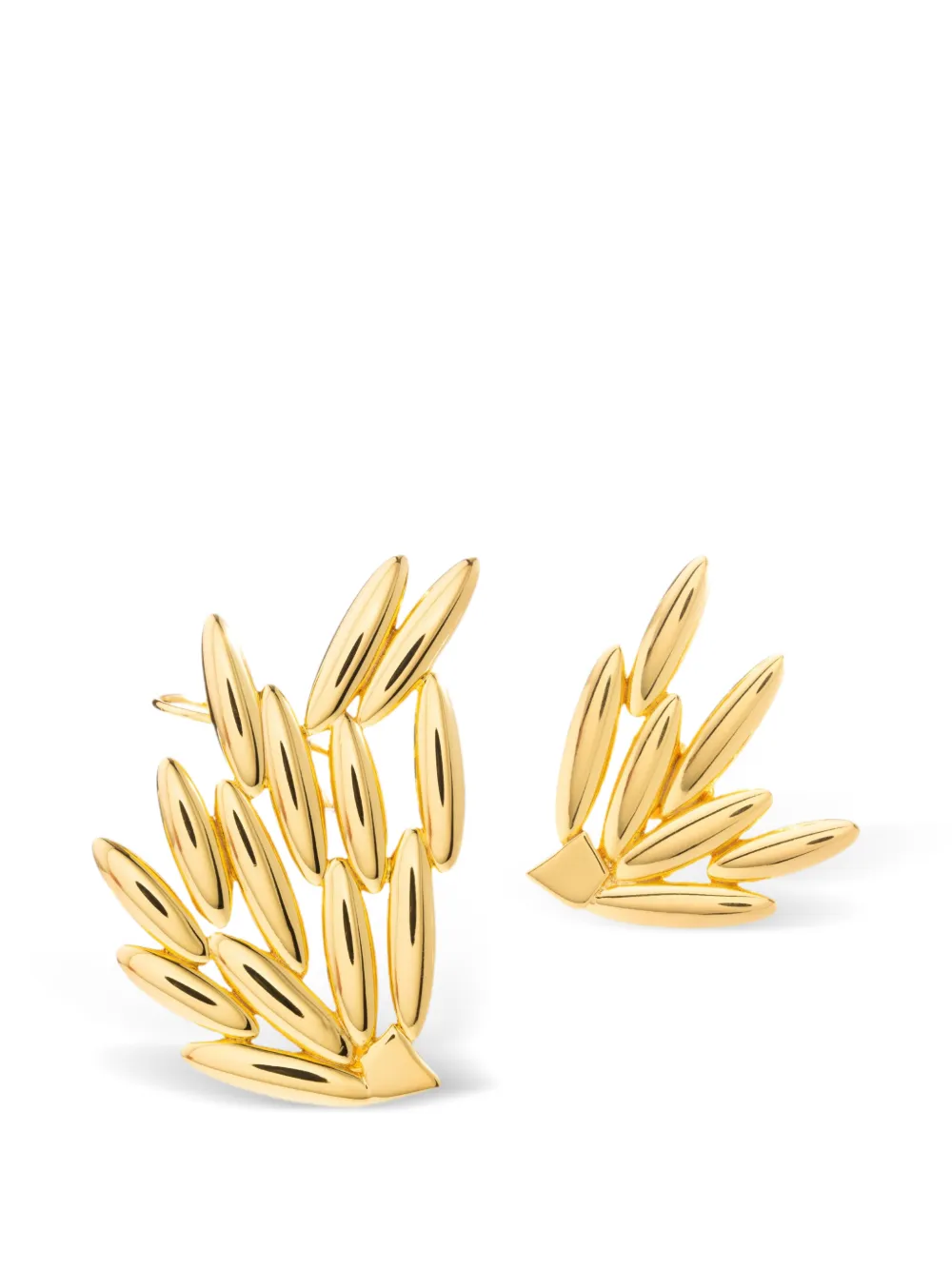 Federica Tosi Orecchini leaf design earrings - Gold