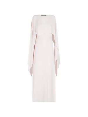 chinese dress ladies Suzi Maxi Dress With Detachable Feathers in White