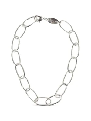 【DIESEL】Oval D カーブ チェーン ネックレス Diesel Dx1433 Oval D カーブチェーン ネックレス | シルバートーン