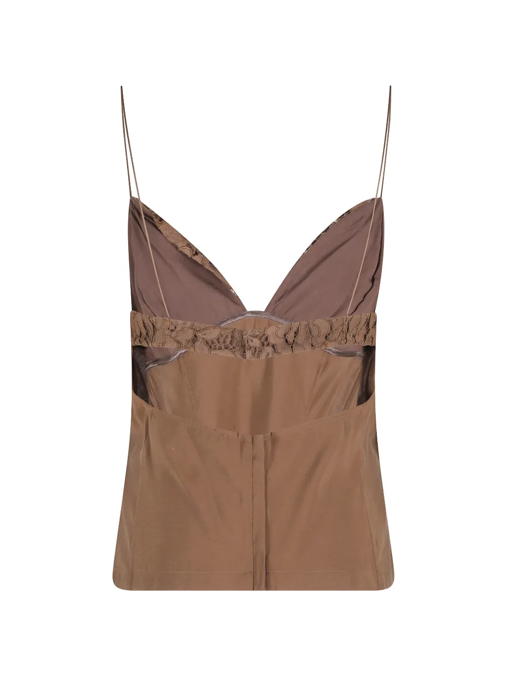 Federica Tosi Hemd met kant Beige