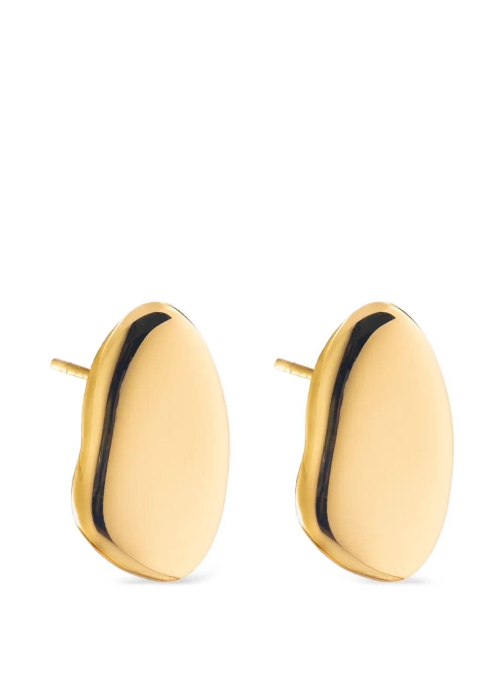  Federica Tosi Stone Stud Earrings - Gold 