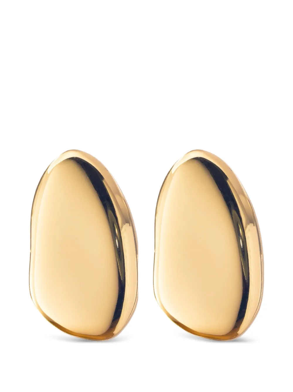 Federica Tosi stone stud earrings - Gold