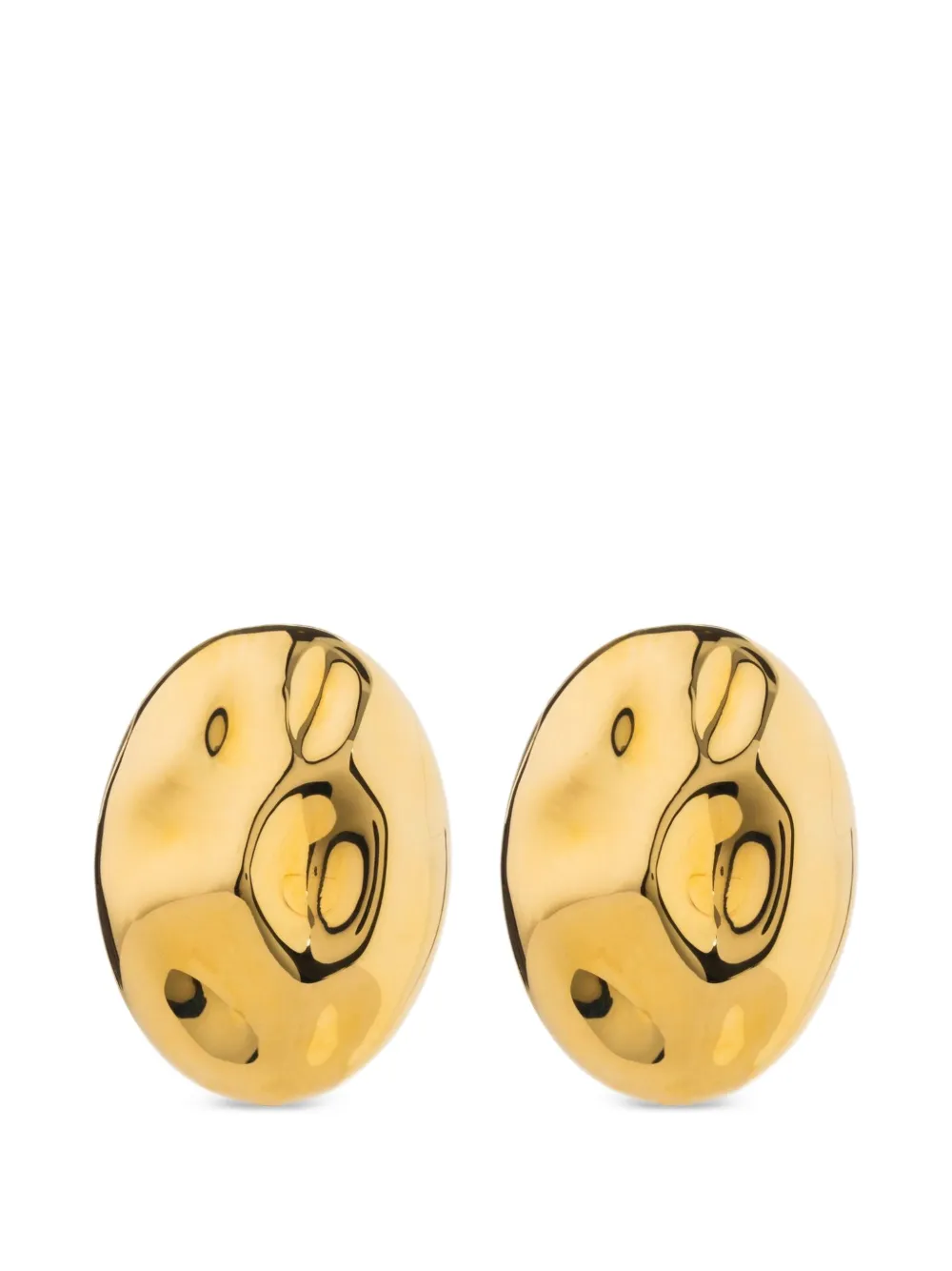 Federica Tosi hammered stud earrings - Oro
