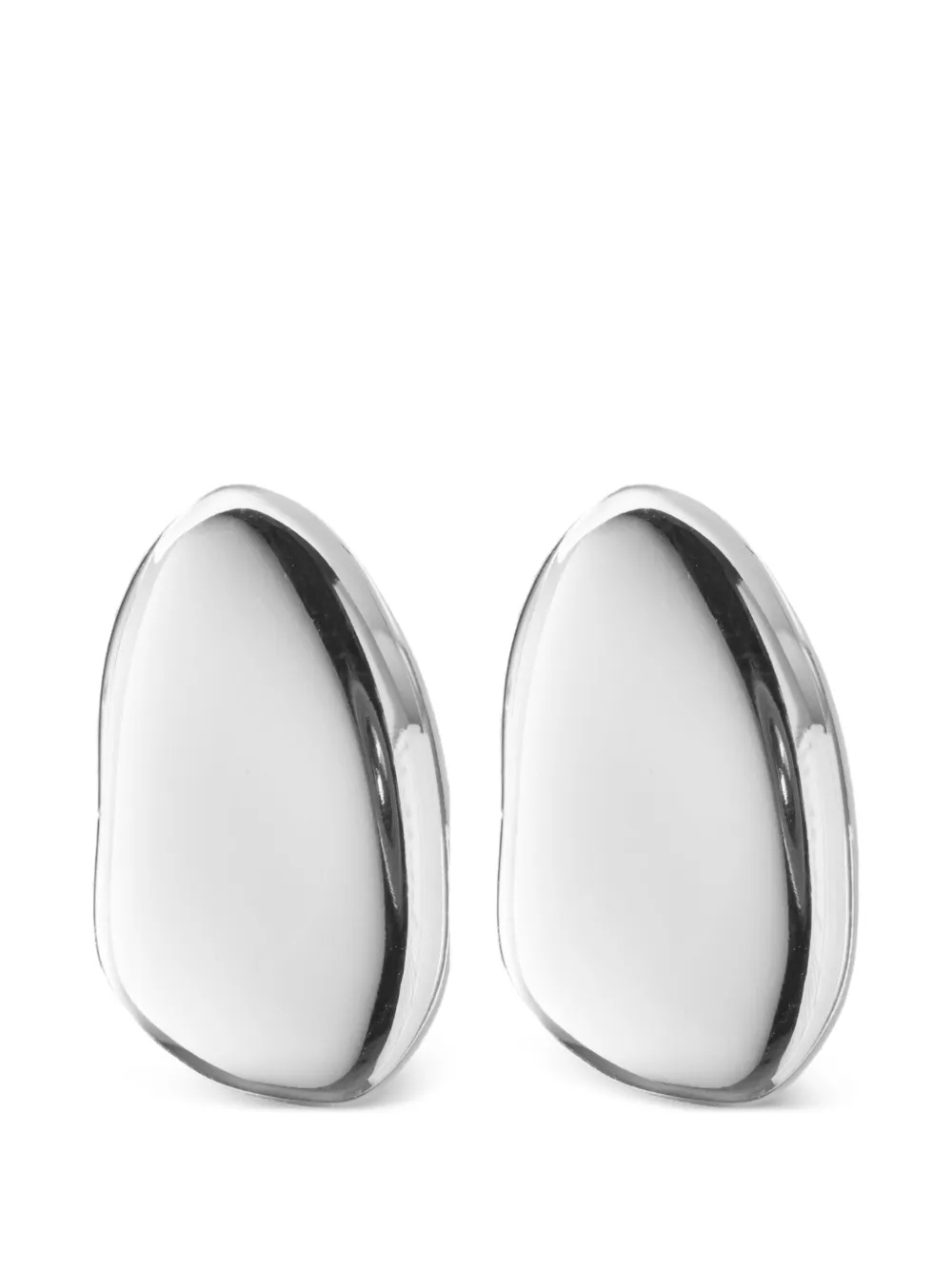 Federica Tosi stone lobe earrings - Silver