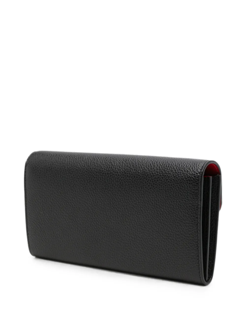 Ferragamo Dubbele gancini leren clutch Zwart