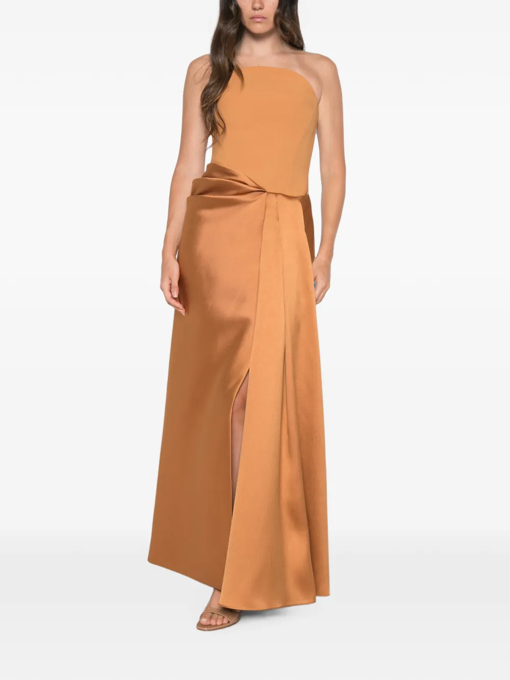 Solace London Seri maxi-jurk Oranje