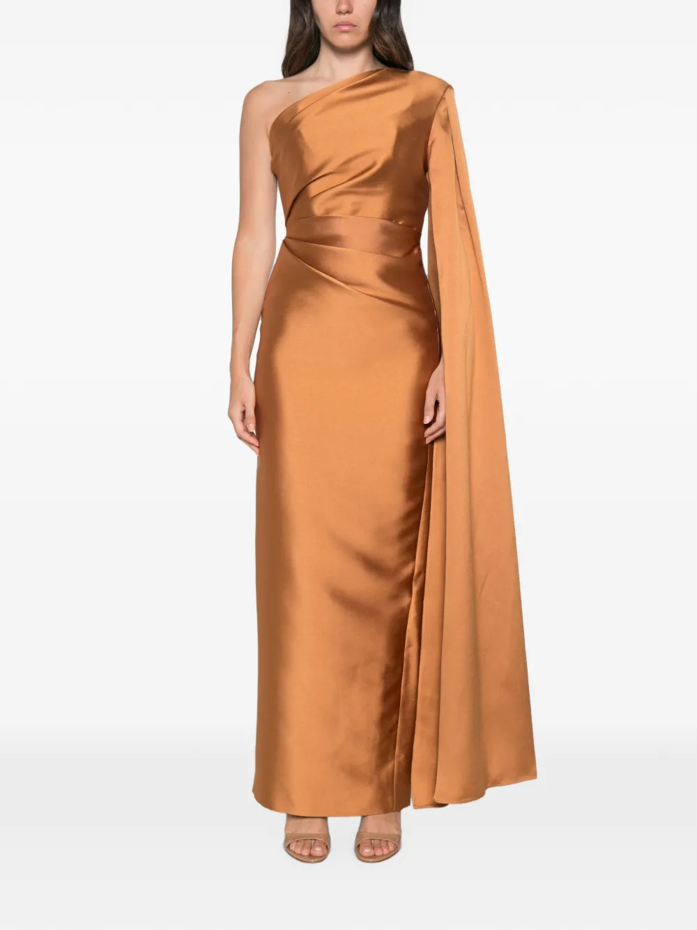 Solace London the Veya maxi dress in clay Bruin