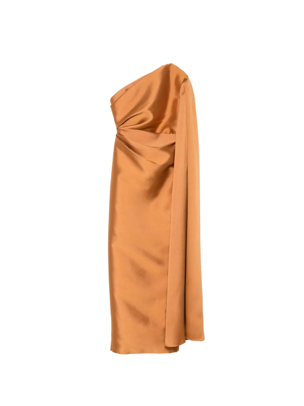 Solace London robe longue Veya à une épaule - Marron Solace London robe longue Veya à une épaule - Marron
