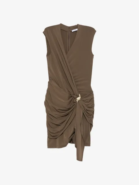 Ferragamo knot-detail ruched dress