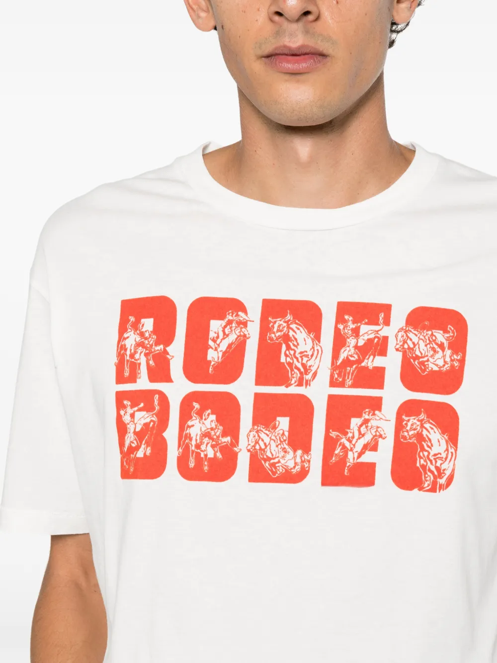 BODE Rodeo o graphic-print T-shirt Wit