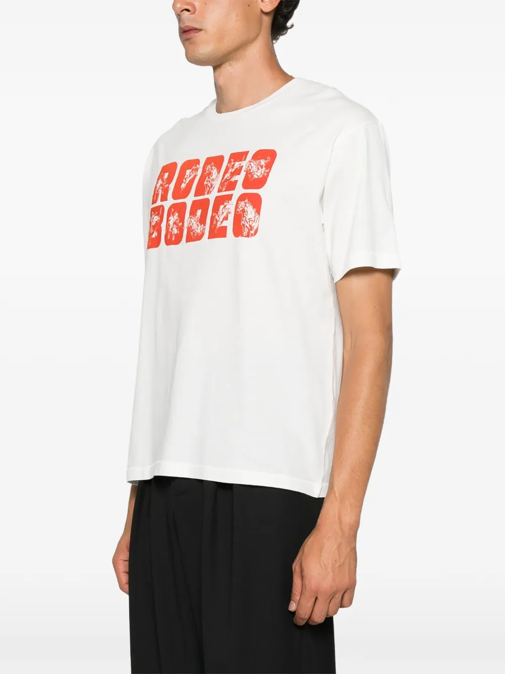BODE Rodeo o graphic-print T-shirt Wit