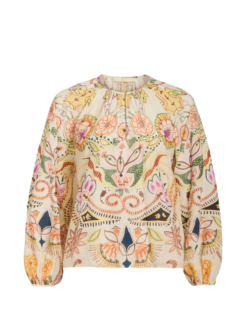 Marie Oliver Arabella floral print blouse - Toni neutri