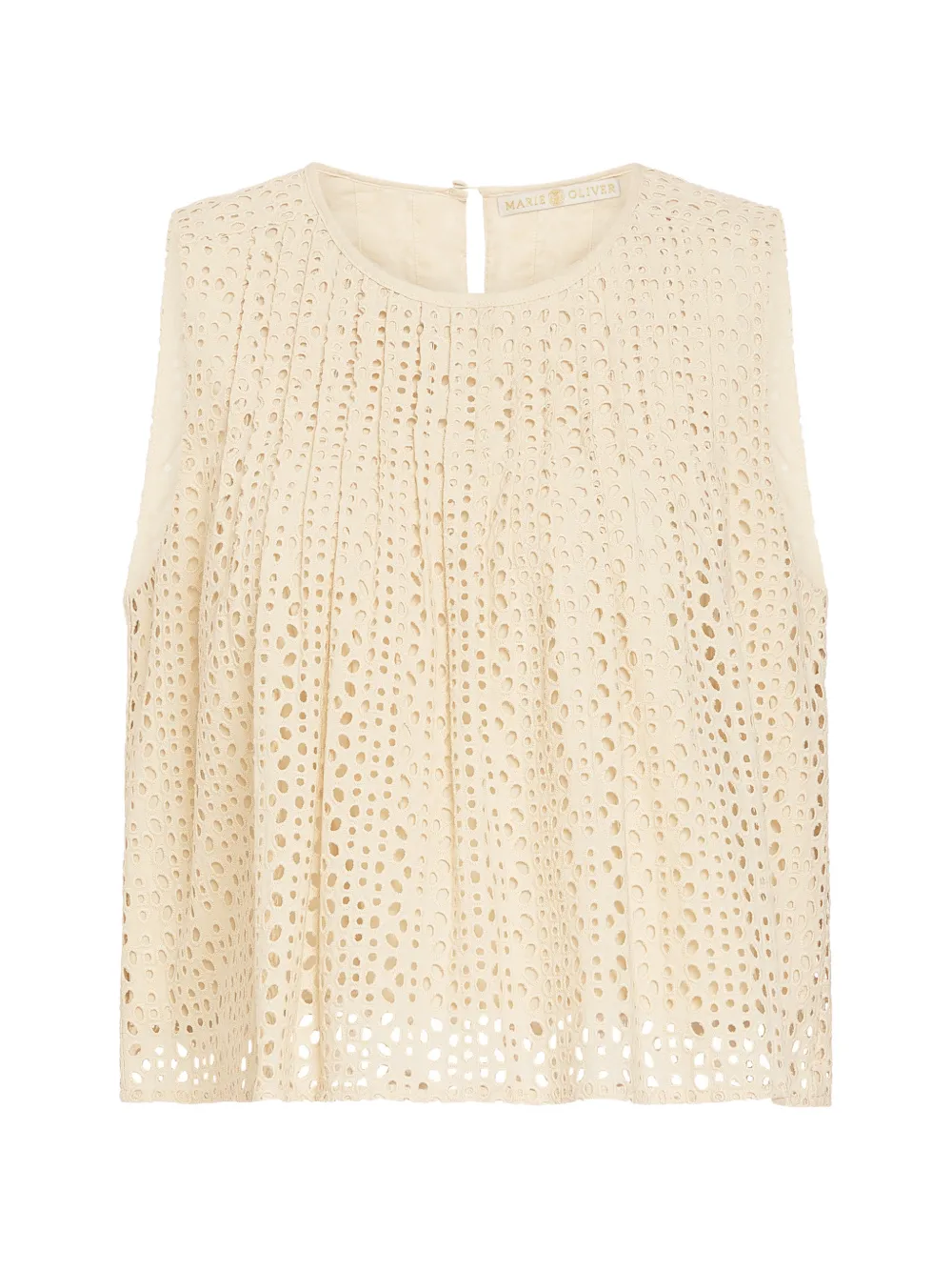Marie Oliver Eletta eyelet top - Toni neutri