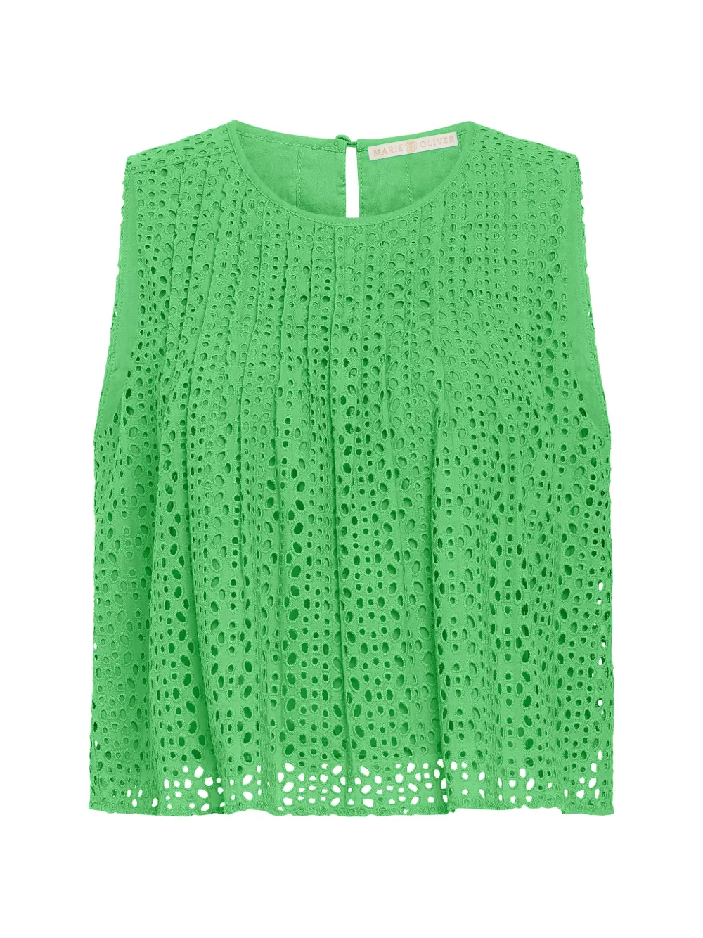 Marie Oliver Eletta eyelet top - Verde