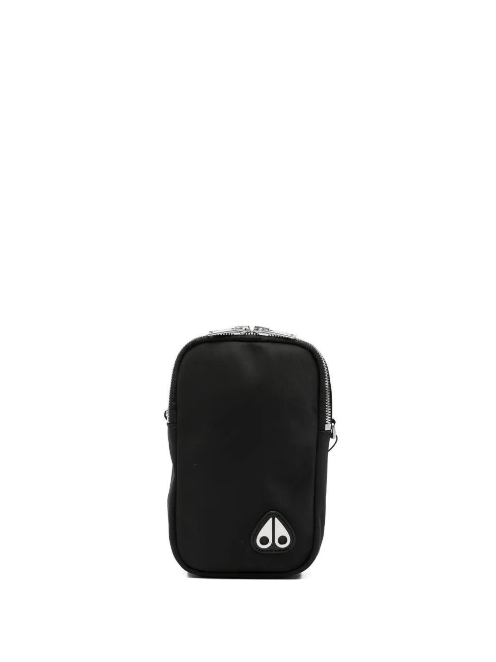 Moose Knuckles logo zip cross body bag - Nero