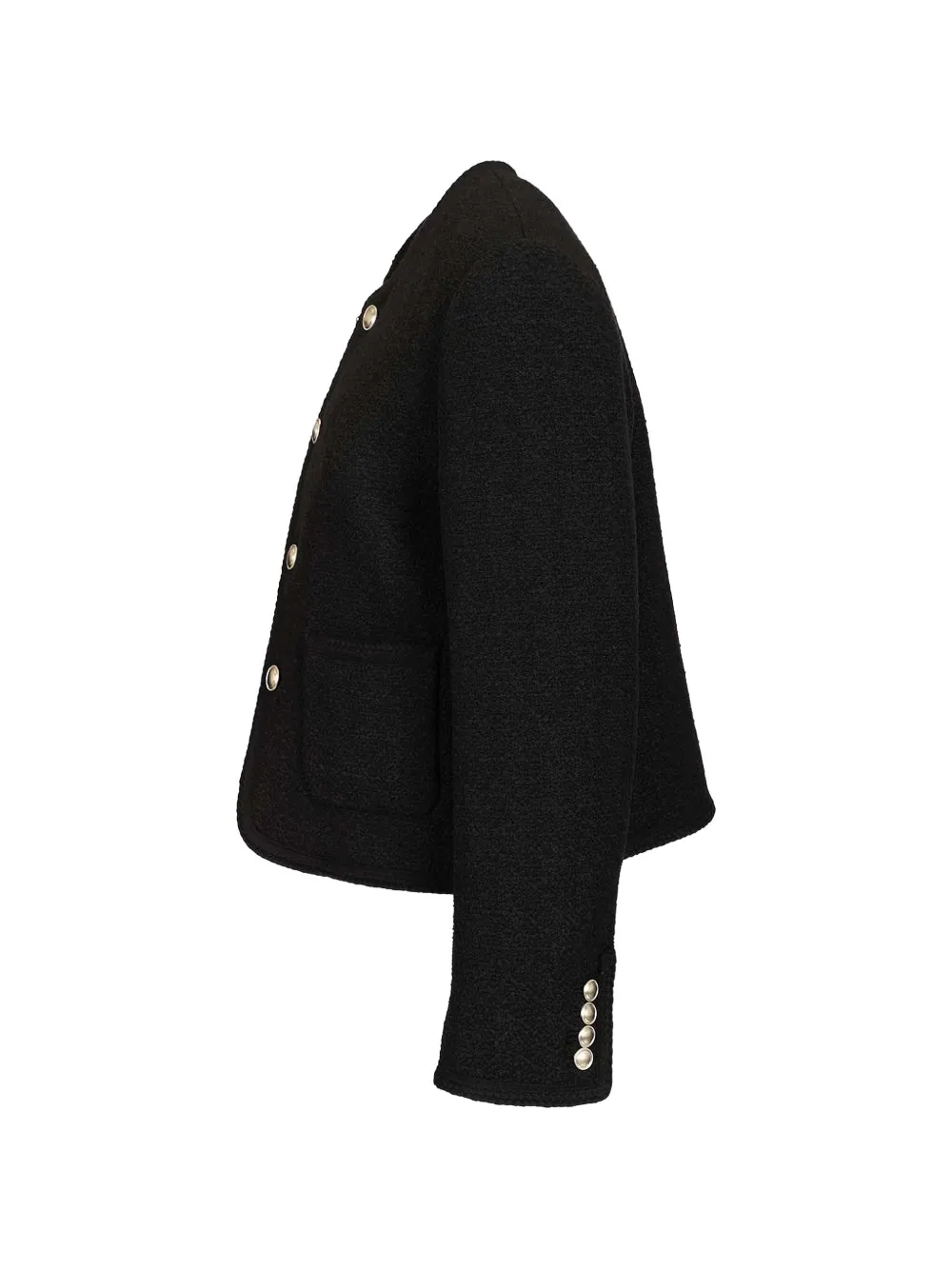  Dunst Boucllé Patch-pocket Jacket - Black 