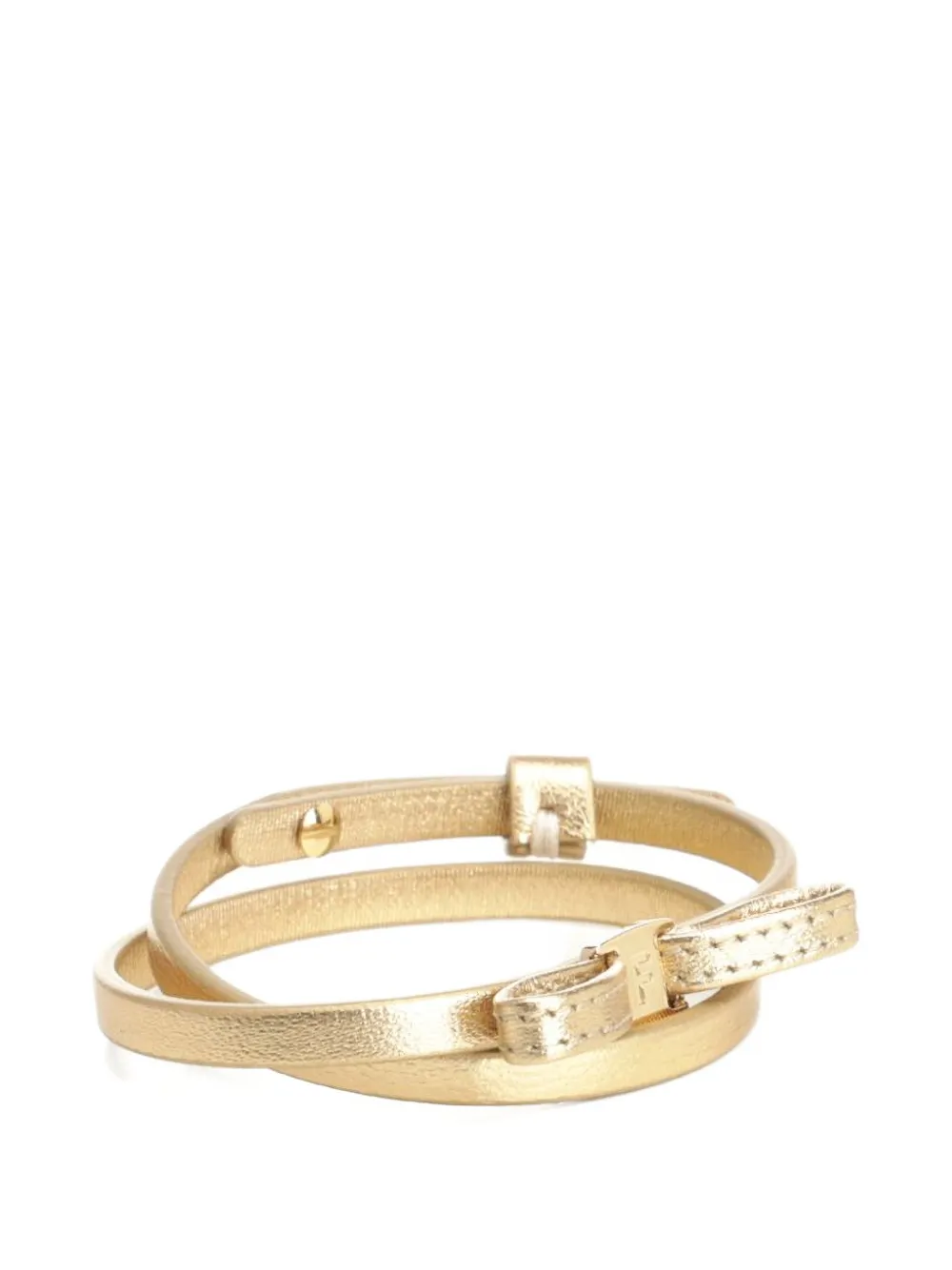 Ferragamo bow leather bracelet - Oro