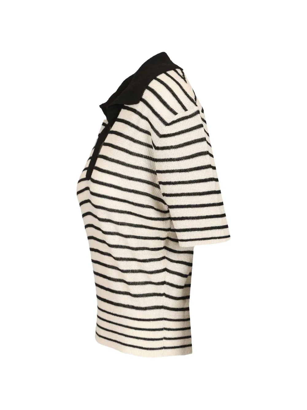  Barena Striped V-neck T-shirt - Neutrals 