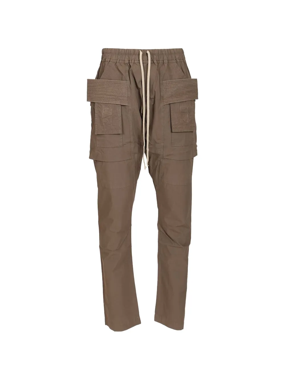 Rick Owens DRKSHDW elasticated waist cargo pants - Marrone