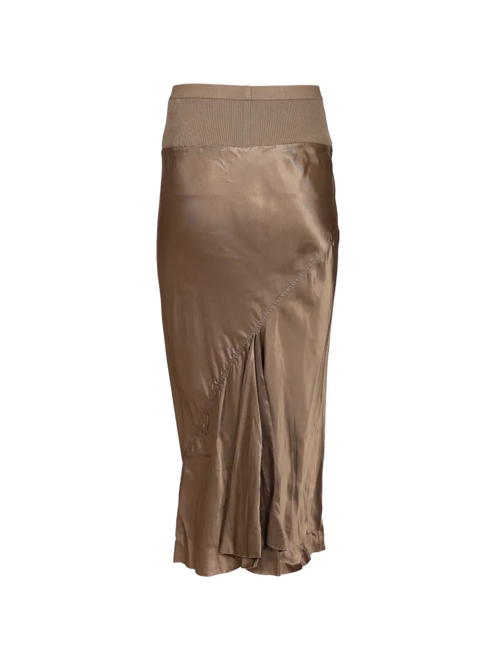 Rick Owens Rok met geribbelde taille Bruin