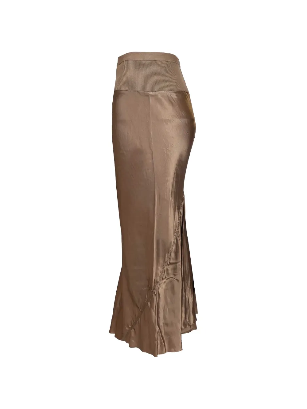 Rick Owens Rok met geribbelde taille Bruin
