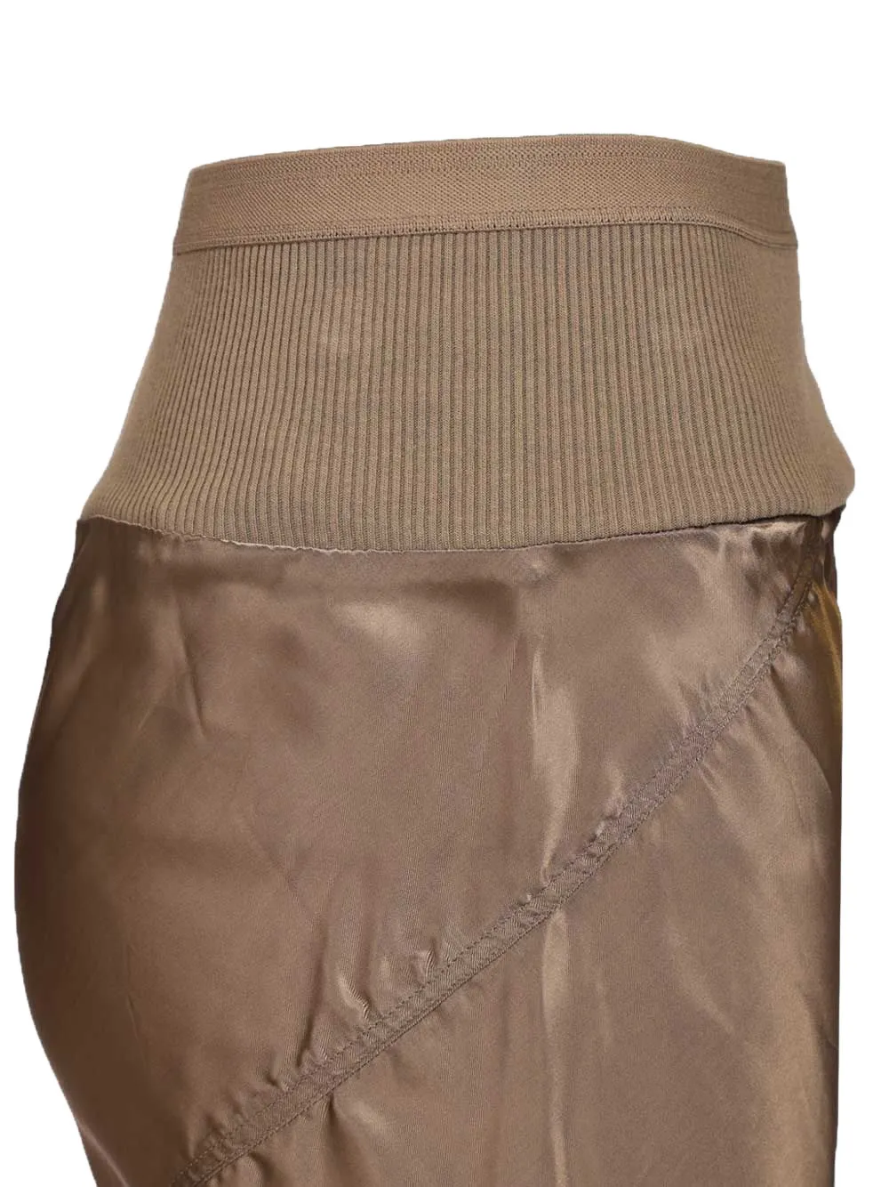 Rick Owens Rok met geribbelde taille Bruin