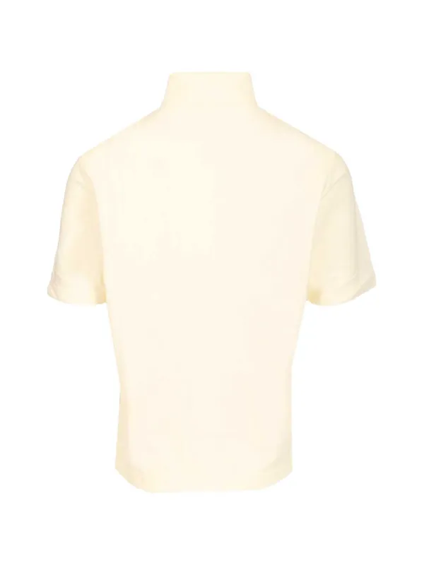 AMI Paris Ami De Coeur logo-appliqué Polo Shirt | Neutrals