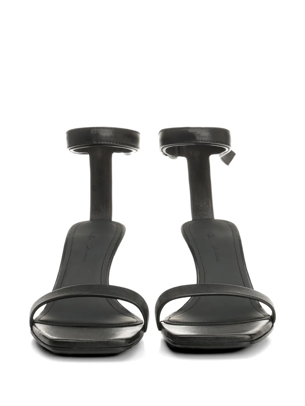 Rick Owens Sandalen met bandje en vierkante neus Zwart