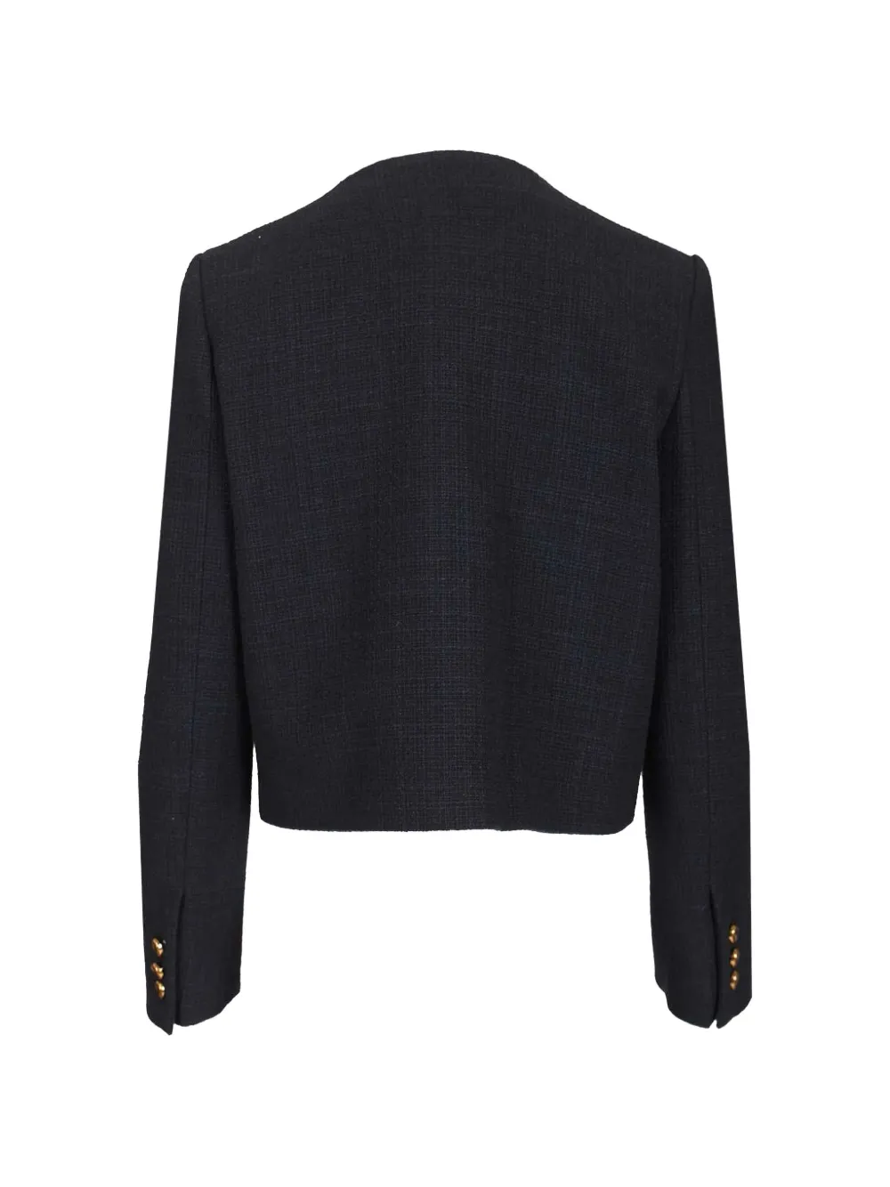 Blazé Milano Missy Shamo Cropped Jacket in Blue, view 2