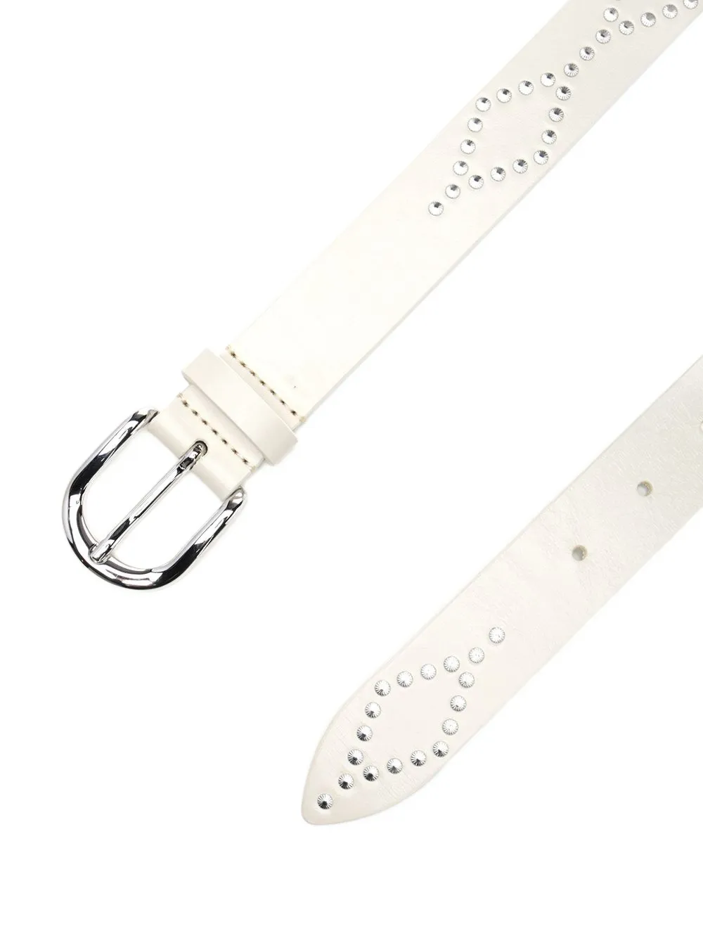  Isabel Marant Liliana Studded Leather Belt - Neutrals 