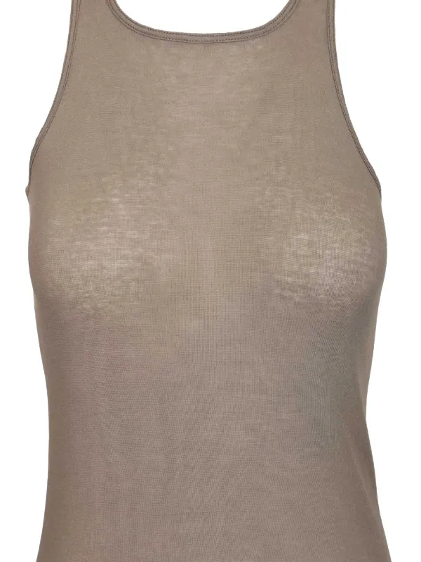 Rick Owens Ribbed Top | Neutrals | FARFETCH RO