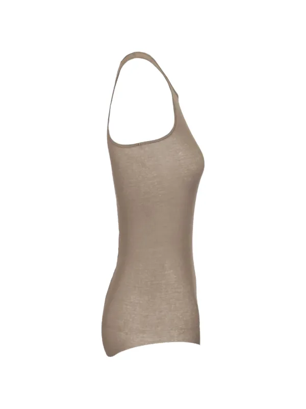Rick Owens Ribbed Top | Neutrals | FARFETCH RO