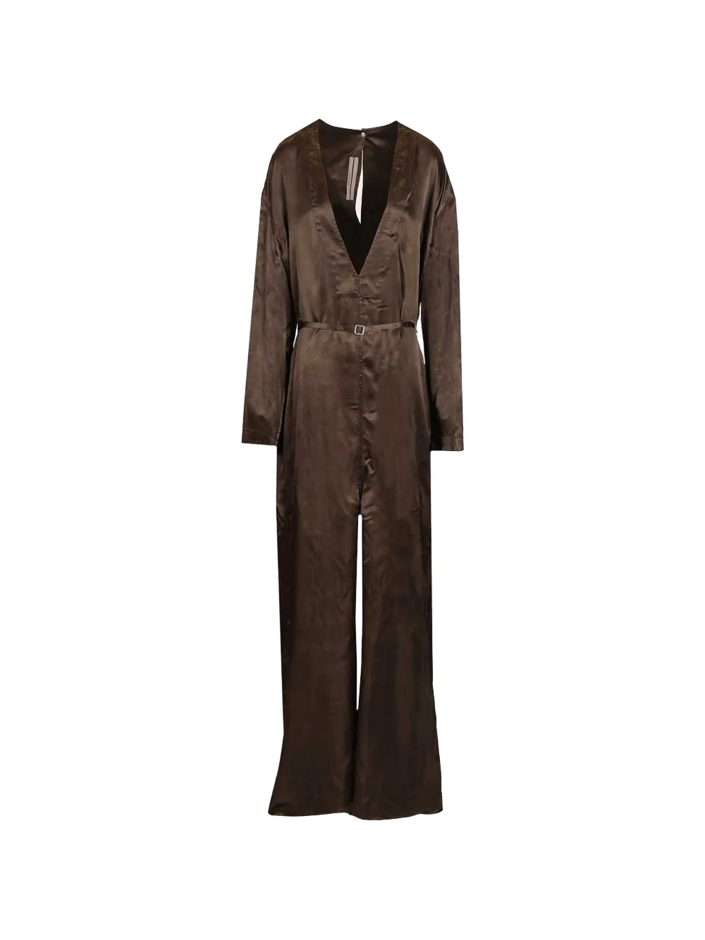 Rick Owens Tuta intera con scollo a V - Marrone