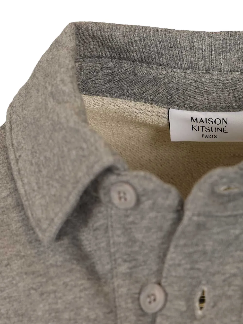 Maison Kitsuné Oversized poloshirt Grijs