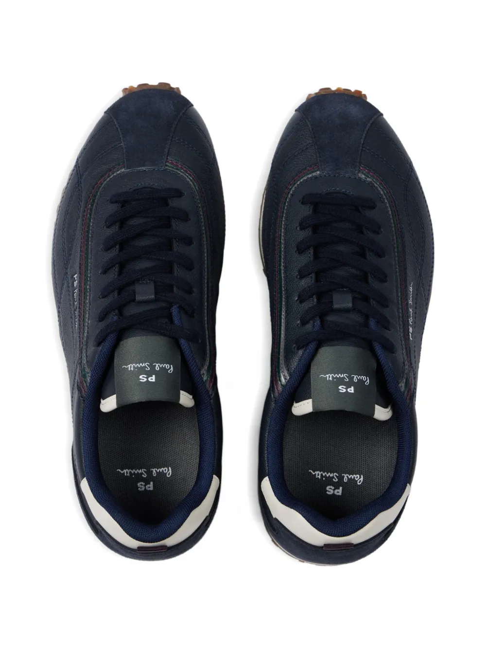 PS Paul Smith striped panelled sneakers Blauw