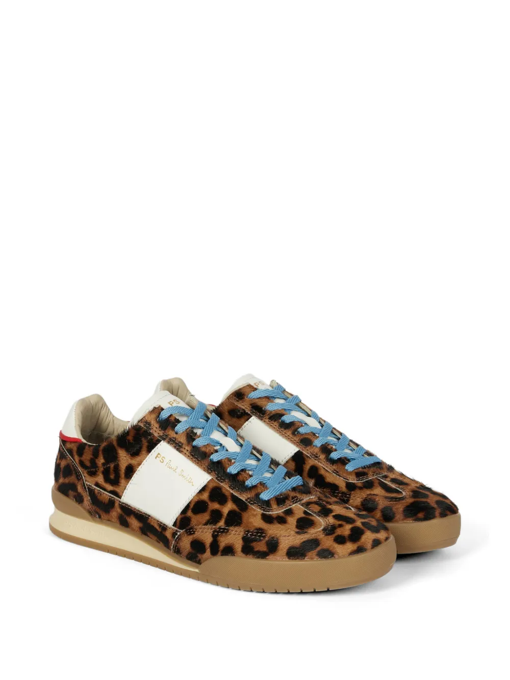PS Paul Smith Dover leopard-print stripe sneakers Bruin