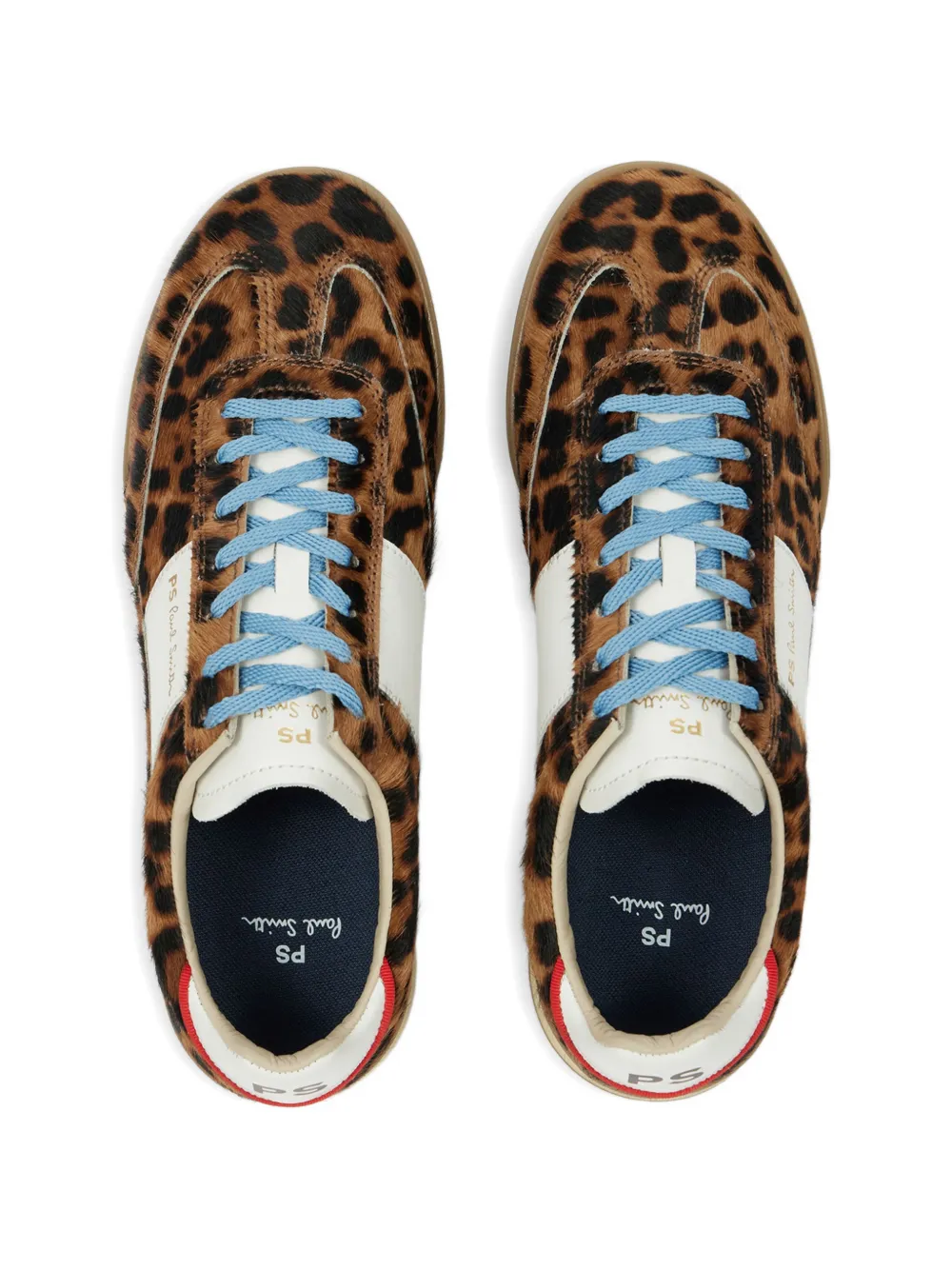 PS Paul Smith Dover leopard-print stripe sneakers Bruin